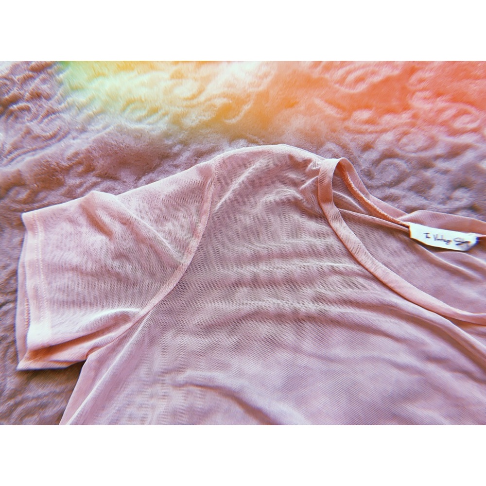 Pink Sheer Top - Picture 2 of 3